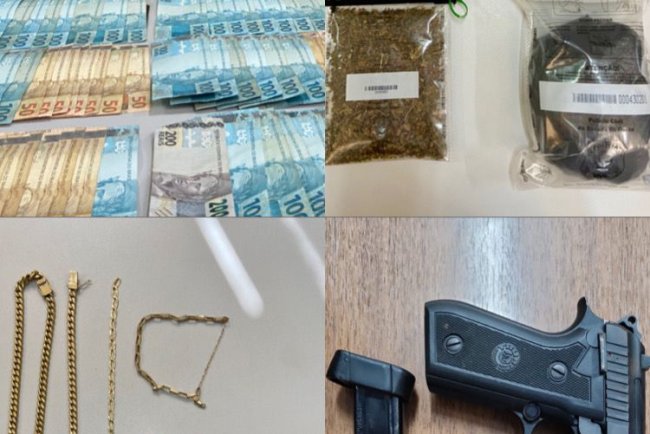 Drogas, dinheiro e arma são apreendidos durante operação em Formosa-Go.