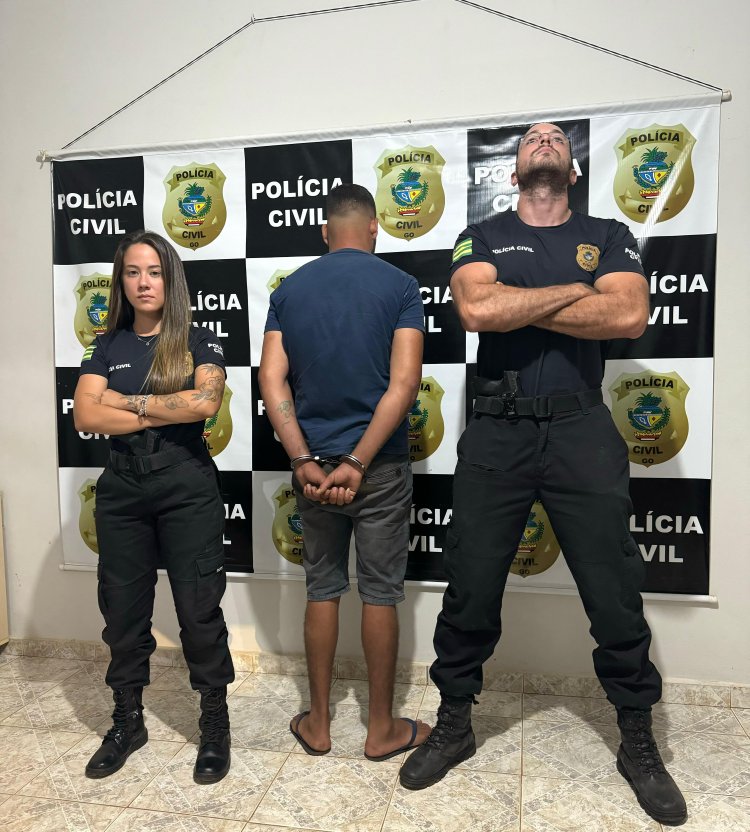 Acusado de estupro de vulnerável é preso pela Polícia Civil em São João d" Aliança-Go..