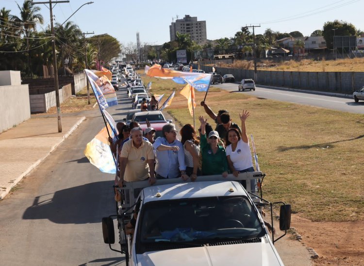 Carreata de Décio do Ideal reúne mais de 1.700 veículos em Formosa-Go diz organizadores.