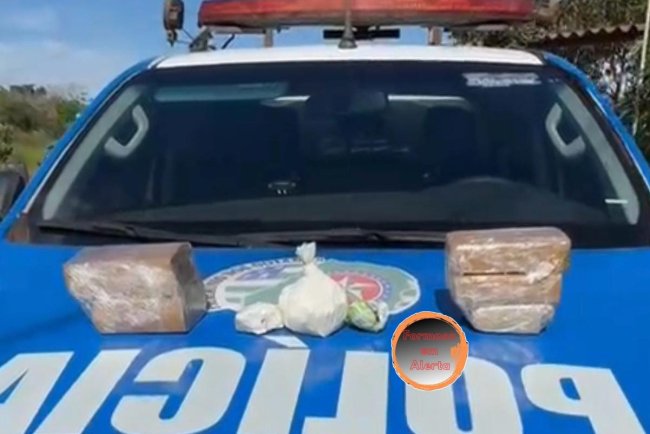 Durante Operação Carnaval em São João D" Aliança, Policiamento Rodoviário, prende traficante  com maconha e cocaína.