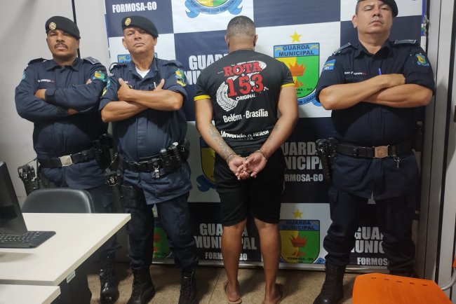Homem  é preso em flagrante pela Guarda Municipal, após agredir mulher.