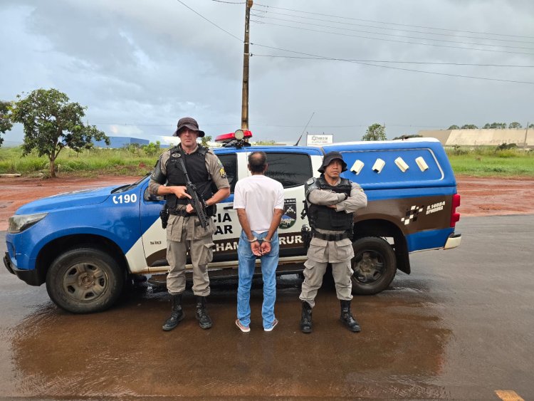 Patrulha Rural prende foragido da justiça acusado de praticar estupro de vulnerável em Formosa-Go.