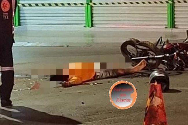 Motociclista morre em acidente de trânsito no bairro Formosinha em Formosa-Go.