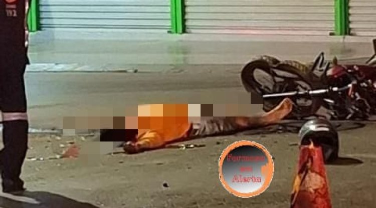 Motociclista morre em acidente de trânsito no bairro Formosinha em Formosa-Go.