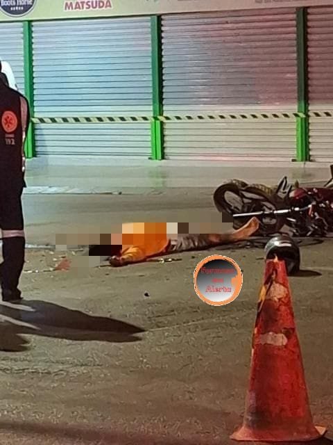 Motociclista morre em acidente de trânsito no bairro Formosinha em Formosa-Go.