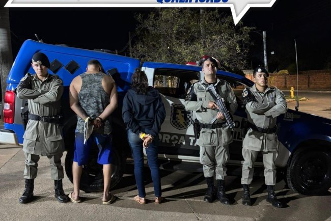 Casal é preso após furtar em supermercado no Parque Vila Verde em Formosa-Go.