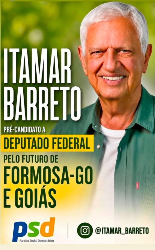 Empresário  ,homem de caráter , pai de família, o filho de Formosa , Itamar Barreto, pré candidato a deputado Federal.