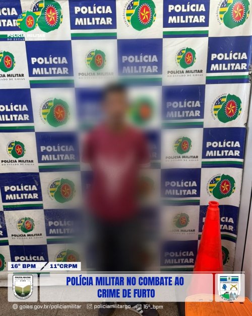 Após praticar furto em barbearia, indivíduo acabou sendo preso em flagrante pela Polícia Militar em Formosa-Go.