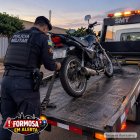 MOTOCICLETA COM ESCAPAMENTO IRREGULAR É REMOVIDA NO JARDIM PLANALTO