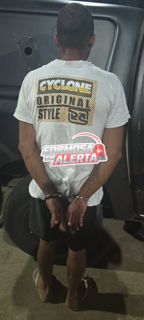 POLÍCIA CIVIL PRENDE INVESTIGADO POR HOMICÍDIO NO SETOR NORDESTE, EM FORMOSA