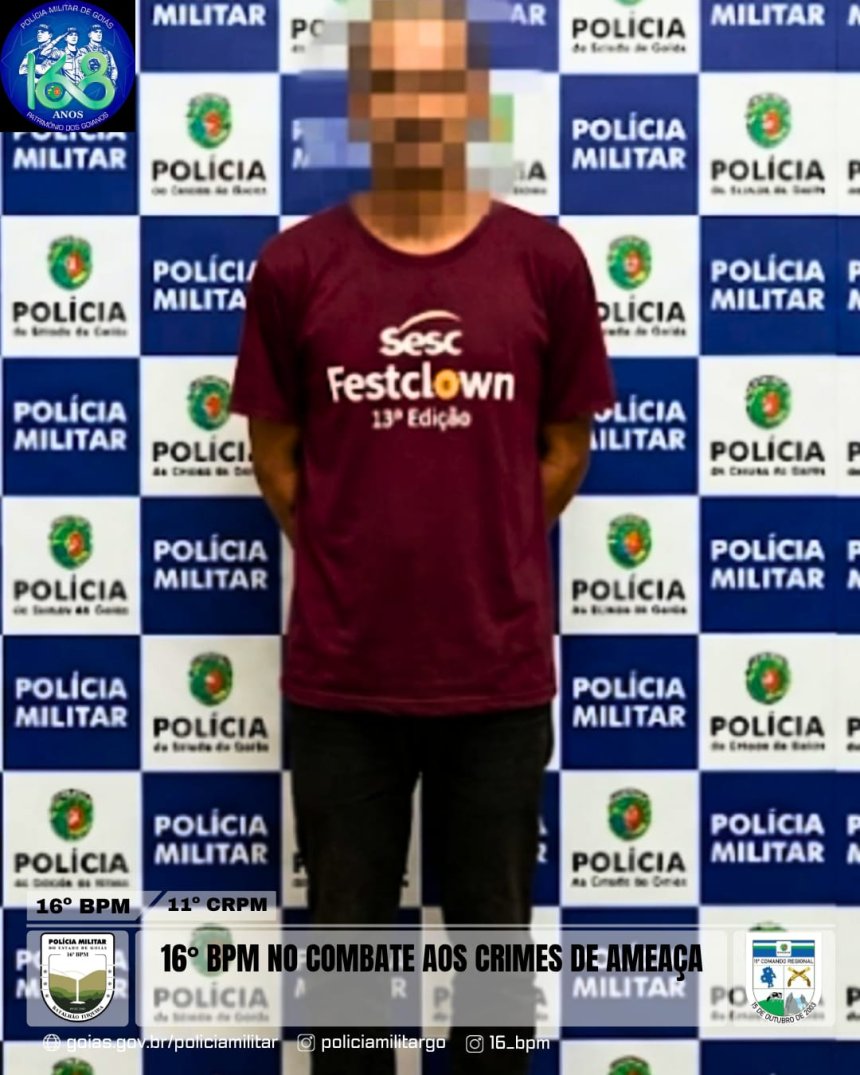 Homem é preso após ameaça em Santa Rosa.