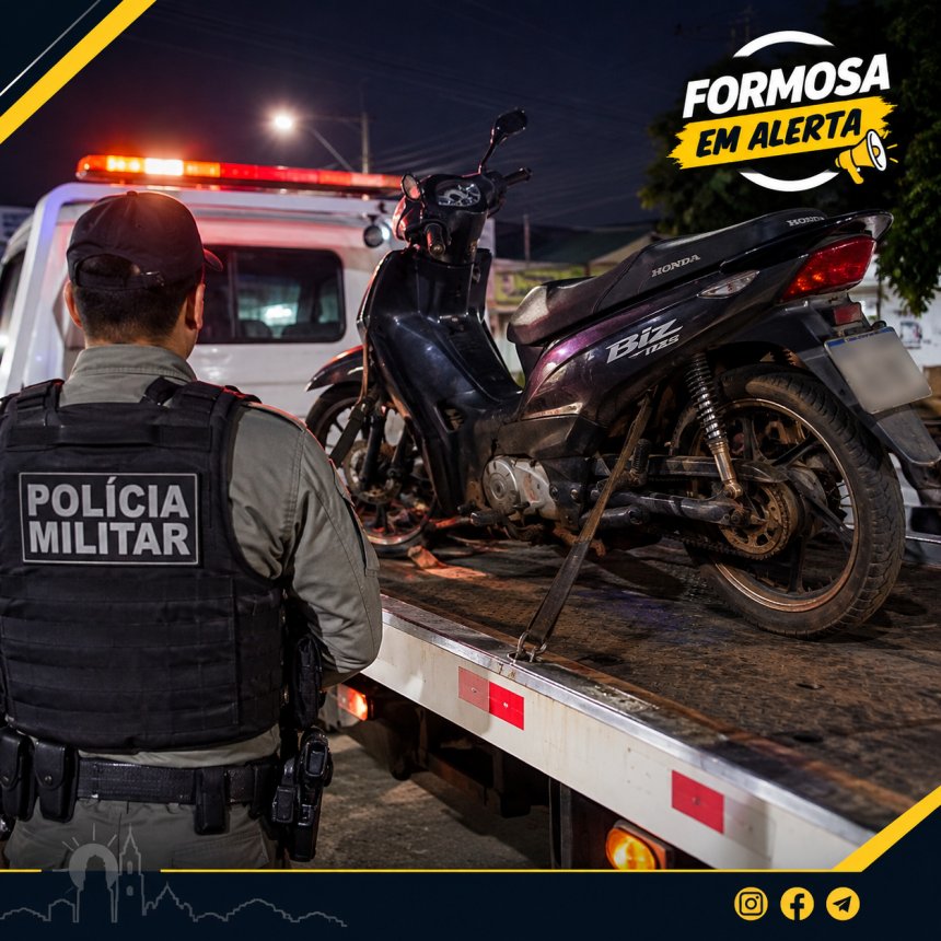 🚨 MOTOCICLISTA É FLAGRADO DANDO “GRAU” E TEM MOTO REMOVIDA NO SETOR NORDESTE, EM FORMOSA